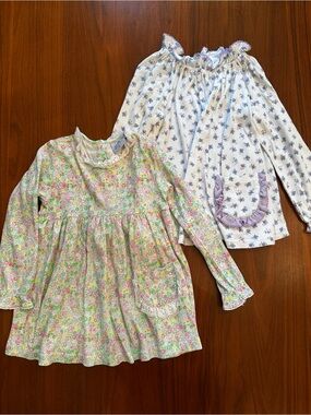 LOT! Eyelet & Ivy bundle of 2 size 5 Floral Long Sleeve Pina Cotton Tops